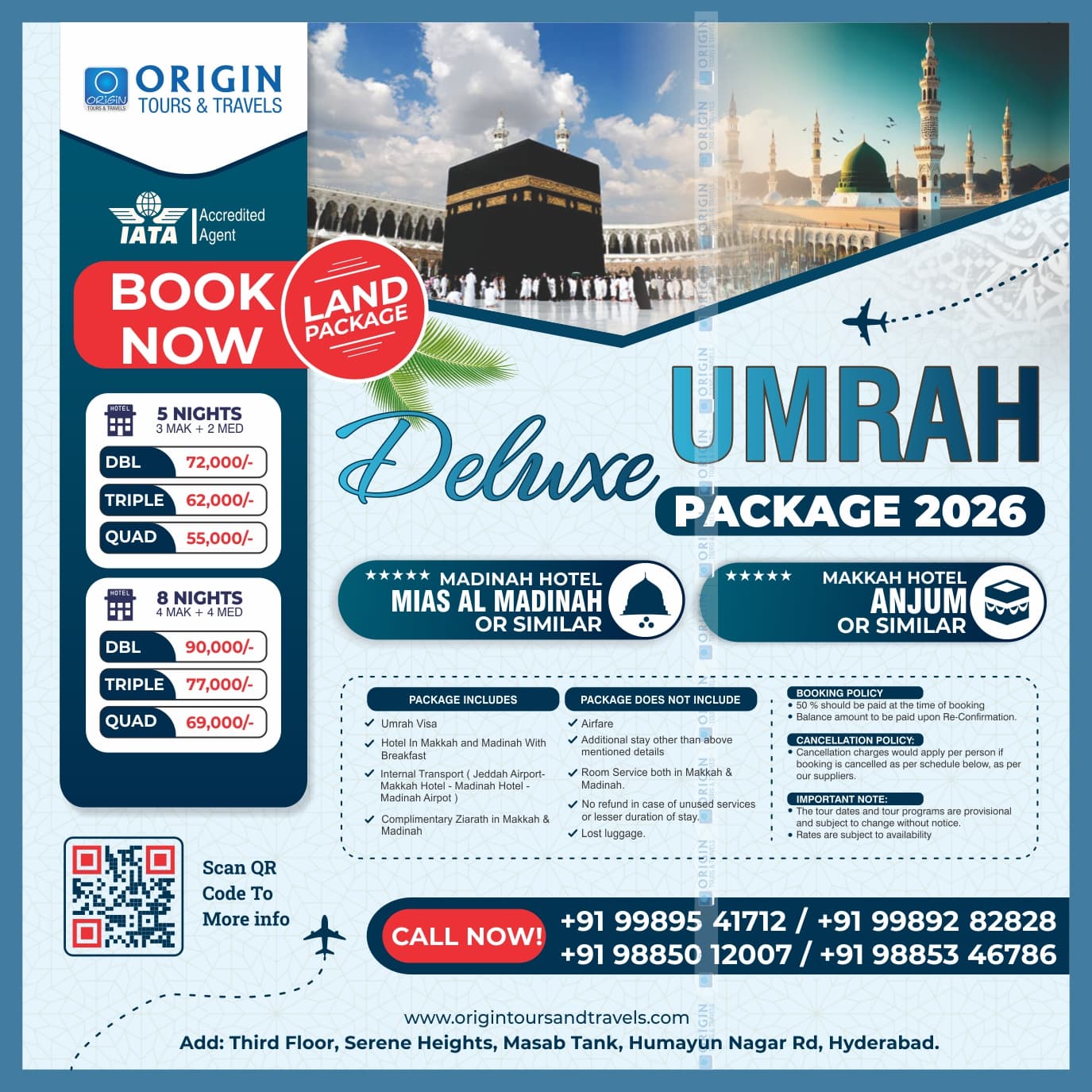 Deluxe Umrah Package 2026 8 Nights