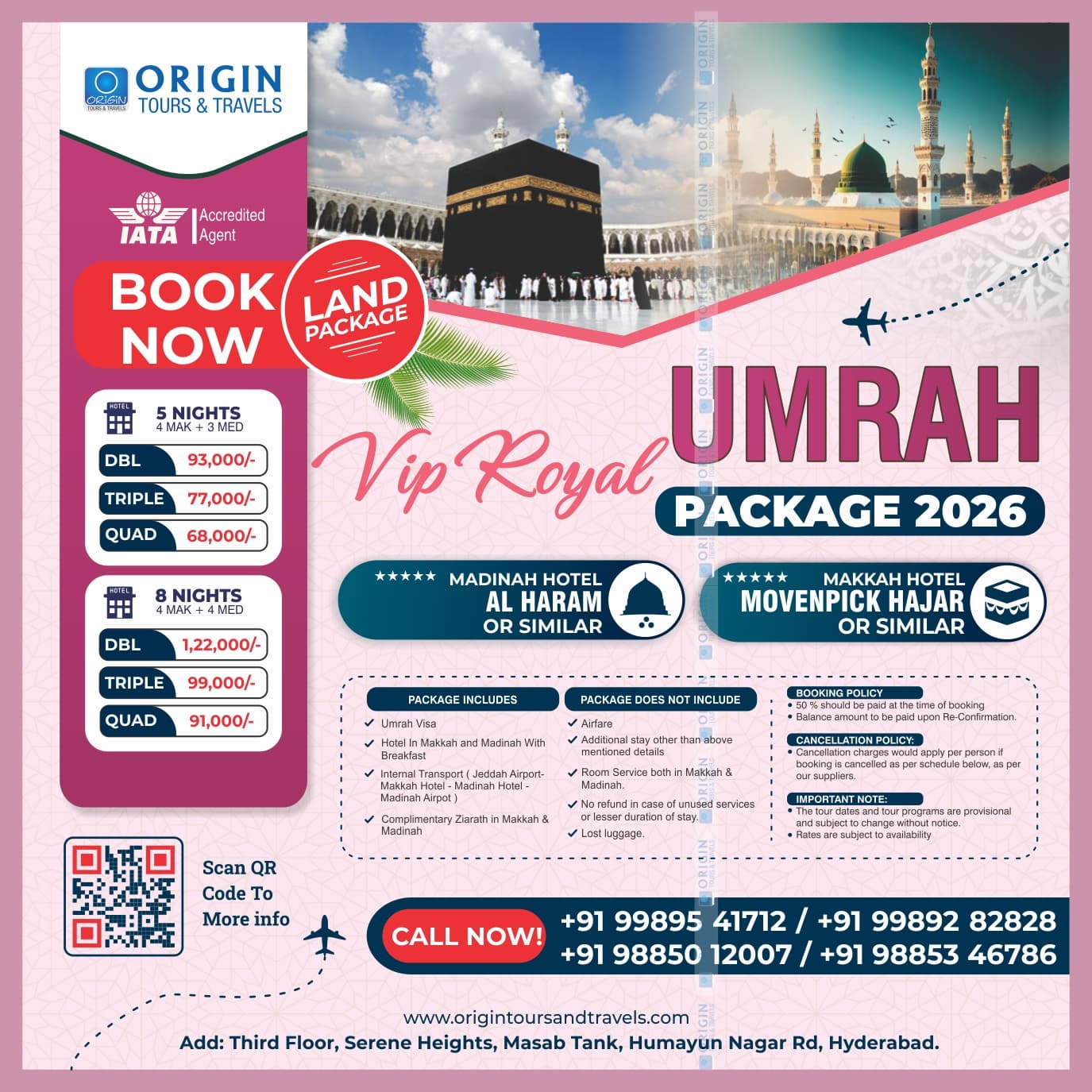 VIP Umrah Package 2026 5 NIghts