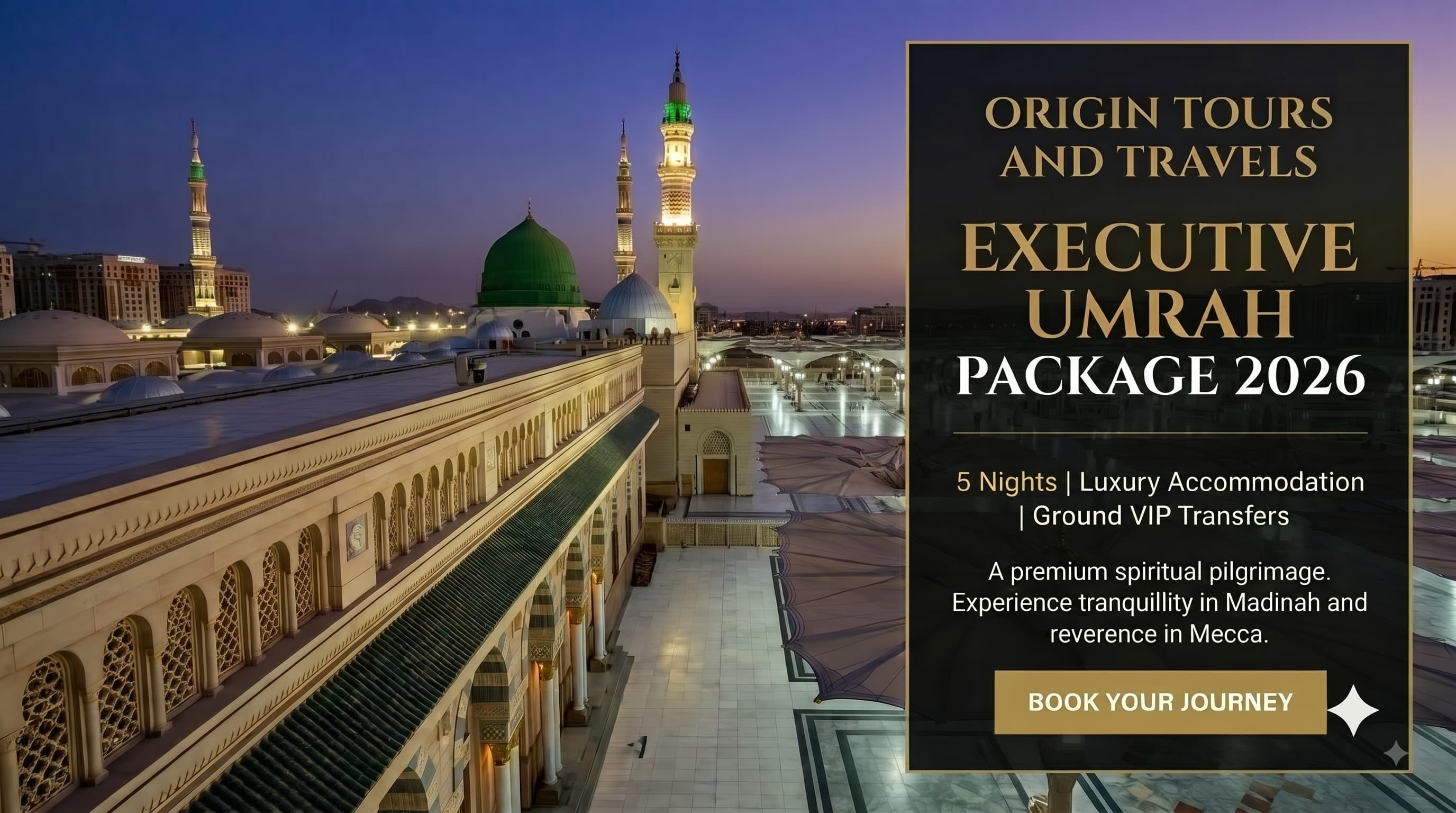 Executive Umrah Package 2026 5 Nights